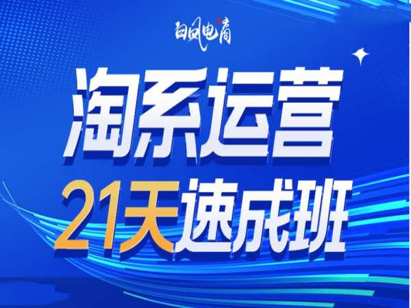 淘系运营21天速成班35期，年前最后一波和2025方向-一百创业网