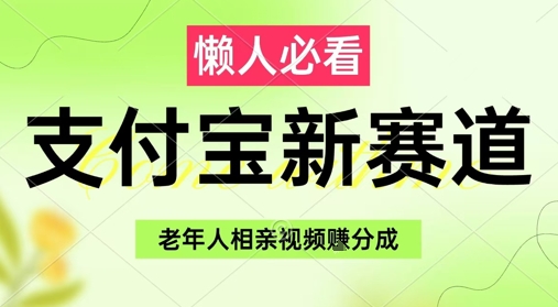 支付宝新赛道，利用老年人相亲视频，挣分成收益，轻松月入过W，操作简单-一百创业网
