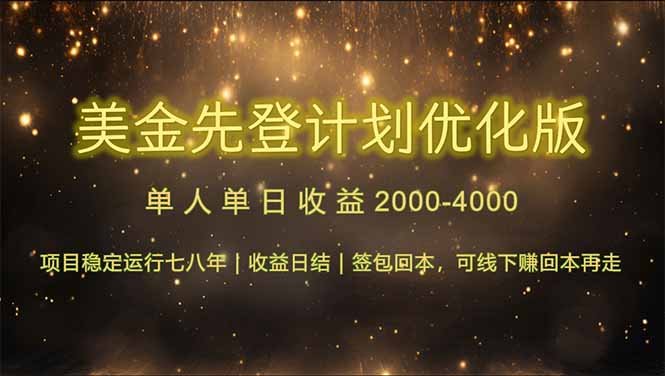 连续7-8年创单日收益冠军项目，日收益$600-1200-一百创业网