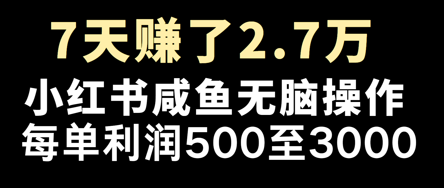 冷门暴利，超级简单的项目0成本玩法，每单在500至4000的利润-一百创业网