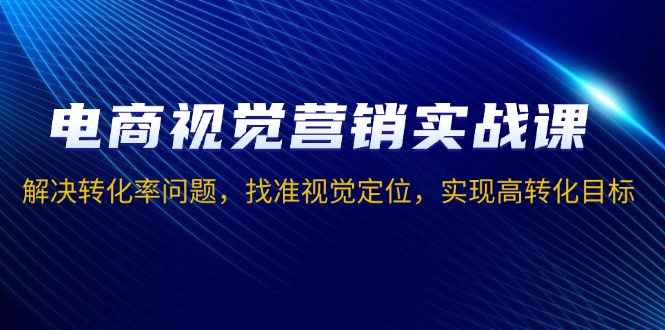 电商视觉营销实战课，解决转化率问题，找准视觉定位，实现高转化目标-一百创业网