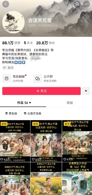 古法五音养生教程，五音疗愈的视频的制作方法，2-4小时就能学会，作者10天涨粉10W-一百创业网
