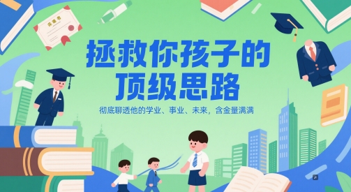 付费文章：拯救你孩子的顶级思路，彻底聊透他的学业、事业、未来，含金量满满-一百创业网
