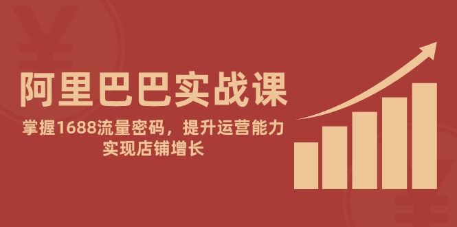 阿里巴巴实战课：掌握1688流量密码，提升运营能力，实现店铺增长-一百创业网