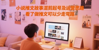 小说推文故事混剪起号及运营思路，看了做推文可以少走弯路-一百创业网