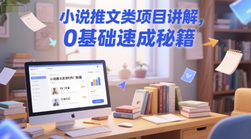 小说推文类项目讲解，0 基础速成秘籍-艾客创业网