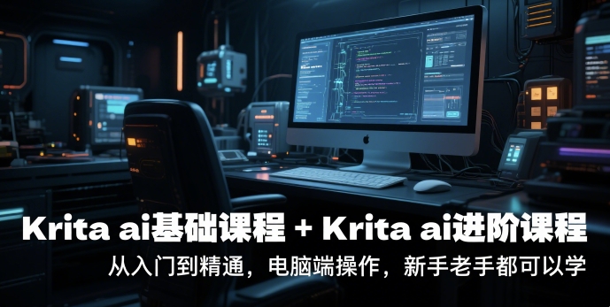 krita ai基础课程+Krita ai进阶课程，从入门到精通，电脑端操作，新手老手都可以学-艾客创业网