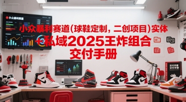 小众暴利赛道(球鞋定制，二创项目)实体+私域2025王炸组合  交付手册-一百创业网