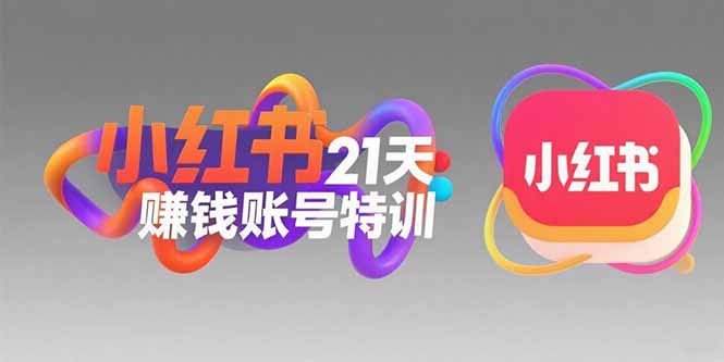 小红书21天赚钱账号特训：黄金定位技巧，高转粉文案创作，科学引流策略-一百创业网
