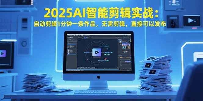 2025AI智能剪辑实战：自动剪辑1分钟一条作品，无需剪辑，直接可以发布-一百创业网