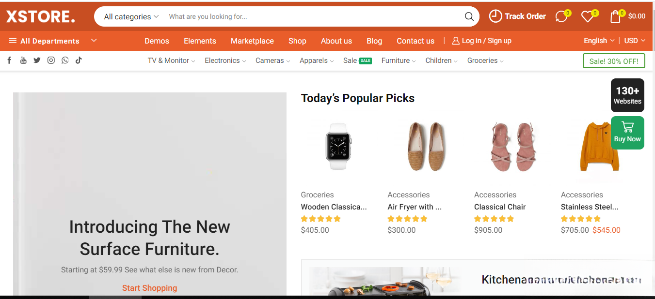 WordPress主题–Xstore v9.5.1 Woocommerce主题 破解版下载-一百创业网