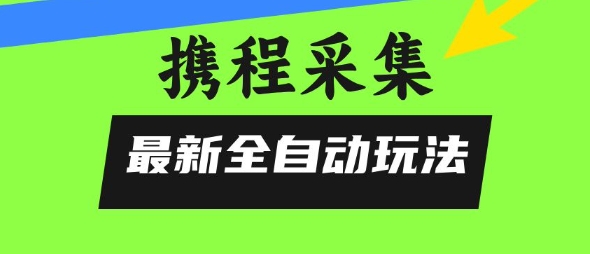 携程信息采集全自动玩法，0风控，无脑开干【揭秘】-一百创业网