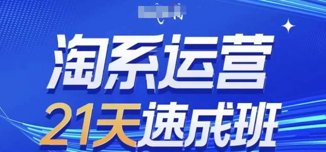 淘系运营21天速成班(更新25年7月)，0基础轻松搞定淘系运营，不做假把式-一百创业网